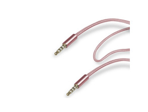 Cabo audio stereo 3.5 mm Rosa metálica SBS