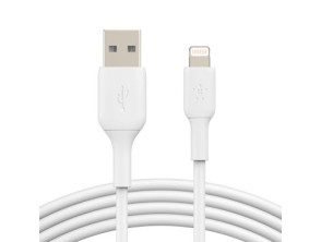 CABLE USB-A A LIGHTNING 1M BELKIN BOOST CHARGE BLANCO - Acesso de Carga e Transferência de Dados para Dispositivos Apple