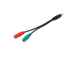 Cabo Duplicador Audio Jack 3.5mm Macho a Dois Hembras - Equip