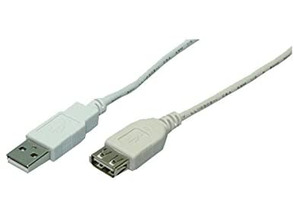 Cabo Extensor USB (A) 2,0 a USB (A) Logilink 5m Gris