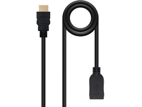 Cabo HDMI 2,0 a HDMI-A Nanocable 1m Negro
