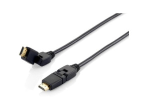 Cabo HDMI Equip HDMI 2.0 High Speed com Ethernet 3m - Conectores Pivotantes 180o