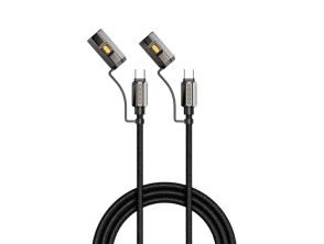 Comprar Cabo USB-C 240W 3 em 1 Carga Rápida Ultra-Resistente Cabo USB-C 240W 3 em 1 Carga Rápida Ultra-Resistente