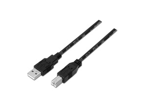 Cabo USB Impresora Aisens A101-0005 USB (M) a USB (M) 1m Negro