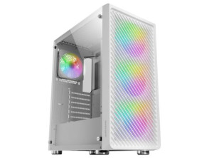 Caixa ATX Mars Gaming MC-F White - Metal Mesh Frontal - 3 Ventiladores ARGB 120mm