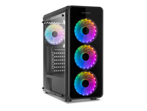 Caixa Semitorre ATX NOX Hummer TGM Rainbow RGB