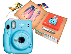 Cámara Fujifilm Instax Mini 11 Bundle Sky Blue