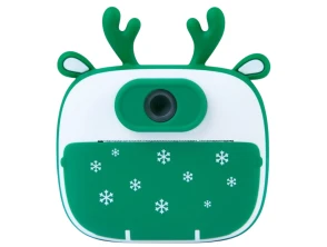 Comprar Câmera Instantânea Para Crianças com Impressão K13 - Design Reno Verde Câmera Instantânea Para Crianças com Impressão K13 - Design Reno Verde