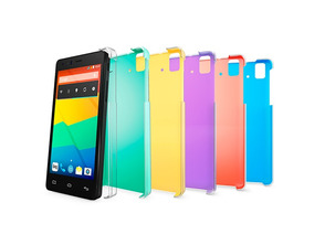 Carcaça bq Aquaris E5 Cristal Case Vermelho