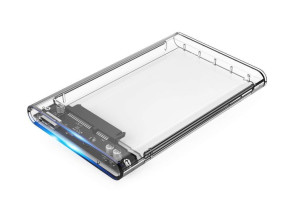CAIXA EXTERNA 2.5" USB 3.0 COOLBOX T-2533 SLIM CHASE TOTALMENTE TRANSPARENTE