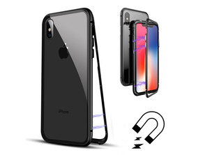 Comprar Magnetic Case with Tempered Glass iPhone X/XS Preto Magnetic Case with Tempered Glass iPhone X/XS Preto