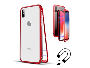 Comprar Magnetic Case with Tempered Glass iPhone X/XS Vermelho Magnetic Case with Tempered Glass iPhone X/XS Vermelho