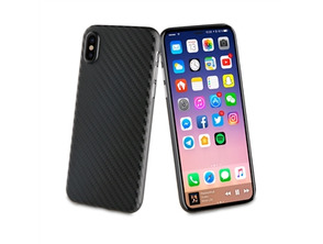 Caixa de fibra de carbono preto "edição especial" iphone X muvit