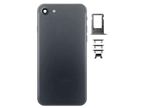 Carcaça Traseira iPhone 7 Preto + Botões Laterais + Bandeja SIM