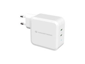 Carregador de Pared Quick Charge PD 2 Portos USB-C Conceptronic Althea 100W