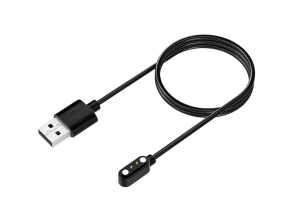 Carregador Negro Compatível para Mibro Watch C3 / T2 / C2 / Lite2 - Marca CROCOCASE