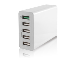 CARREGADOR RED QUICK&SMART; 5 USB KSIX 3.0 Y CARGA INTELIGENTE