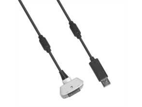 Cabo Joga e Ônus Xbox 360 Branco/Negro Branco