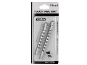 Touch Pen Set Retractable Metallic for DSi White
