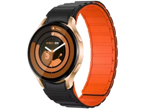 Comprar Relógio inteligente Colmi I28 Ultra Ouro com Correa Magnética Negra e Detalhes em Naranja Relógio inteligente Colmi I28 Ultra Ouro com Correa Magnética Negra e Detalhes em Naranja