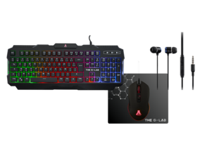 Combo The G-Lab Teclado Keyz   Mouse Kult Helium   fone de Ouvido INT100