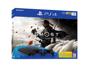 Console Playstation 4 Slim (1TB)   Dualshock 4 V2   Ghost of Tsushima