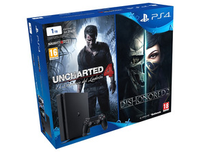 Comprar Playstation 4 Slim (1TB) + Uncharted 4 + Desonrado 2 consola Playstation 4 Slim (1TB) + Uncharted 4 + Desonrado 2 consola
