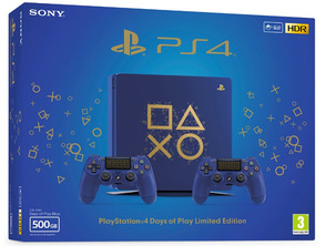 Comprar Consola PS4 Slim 500GB + 2 Dualshock 4 Edición Days of Play Consola PS4 Slim 500GB + 2 Dualshock 4 Edición Days of Play