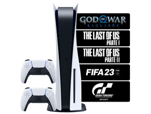 Comprar Consola Playstation 5 + 2 Mandos + 5 Juegos Consola Playstation 5 + 2 Mandos + 5 Juegos