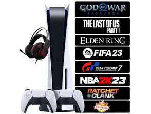 Comprar Consola Playstation 5 + 2 Mandos + 7 Juegos + Accesorios Consola Playstation 5 + 2 Mandos + 7 Juegos + Accesorios