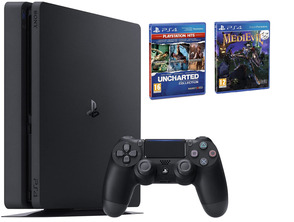 Consola PS4 Slim 1 TB + Uncharted: The Nathan Drake Collection + Medievil