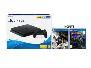 Consola PS4 Slim 500GB + Ghost de Tsushima + Medievil