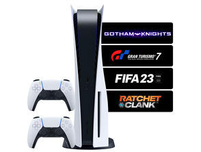 Comprar Consola PS5 + 2 Mandos Dualsense + 4 Juegos + Accesorios Consola PS5 + 2 Mandos Dualsense + 4 Juegos + Accesorios