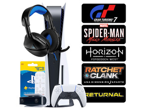 Comprar Consola PS5 + 5 Juegos + Accesorios + 12 Meses PSN Consola PS5 + 5 Juegos + Accesorios + 12 Meses PSN
