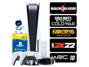 Comprar Consola PS5 Branco + Mandos + 5 Juegos + Accesorios + 12 Meses PSN Consola PS5 Branco + Mandos + 5 Juegos + Accesorios + 12 Meses PSN