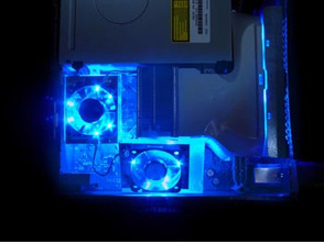 XCM Core Cooler v.2 Twin-Fans Blue Xbox 360