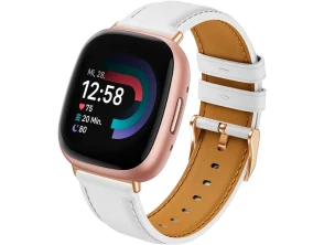 Correa Cuero Branco Fitbit Versa 3 / Versa 4