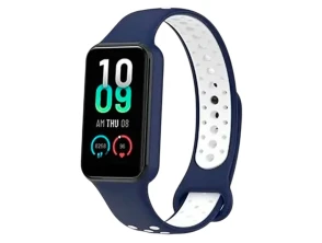 Correa Xiaomi Mi Smart Band 8 Active / Redmi Smart Band 2 Azul e Branco - CROCOCASE