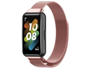 Comprar Correa Milanesa Magnética Rosa Huawei Band 7 - CROCOCASE Correa Milanesa Magnética Rosa Huawei Band 7 - CROCOCASE