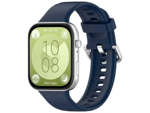 Correia de silicone Azul Escuro para Huawei Watch Fit 3