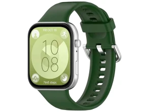 Correia de silicone Verde Escuro Huawei Watch Fit 3
