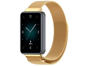 Correa Milanesa Magnética Huawei Band 8, Band 9 e Honor Band 9 Dourado