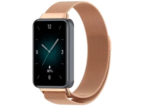 Correa Magnética Milanesa Huawei Band 8/9 e Honor 9 Dorado Rosa