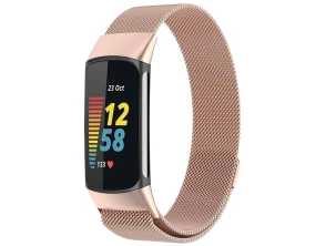 Correa Fitbit Charge 5 / Charge 6 Magnética Milanesa - Champán por CROCOCASE