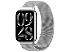 Correa Milanesa Magnética Xiaomi Mi Smart Band 9 Pro / Band 8 Pro / Redmi Watch 4 / Redmi Watch 5 / Redmi Watch 6 / Xiaomi Smart Band 10 Pro Prata