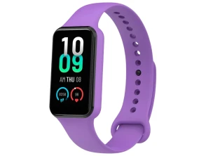 Correia de silicone Morado para Amazfit Band 7 - Marca CROCOCASE