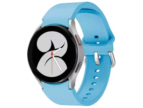 Correia de silicone Samsung Galaxy Watch 4/5/6 Azul Claro - CROCOCASE