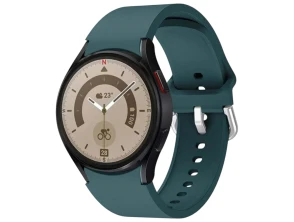 Correia de Silicone Verde Escuro para Samsung Galaxy Watch 4/5/6