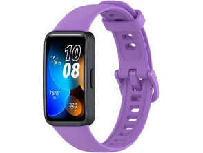 Correia de Silicone Morada para Huawei Band 8, Huawei Band 9 e Honor Band 9 - CROCOCASE
