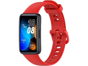 Correia de Silicone Vermelho para Huawei Band 8 Band 9 e Honor Band 9